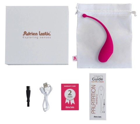 Adrien Lastic Palpitation Rożowe Jajeczko Aplikacja Bluetooth 18cm