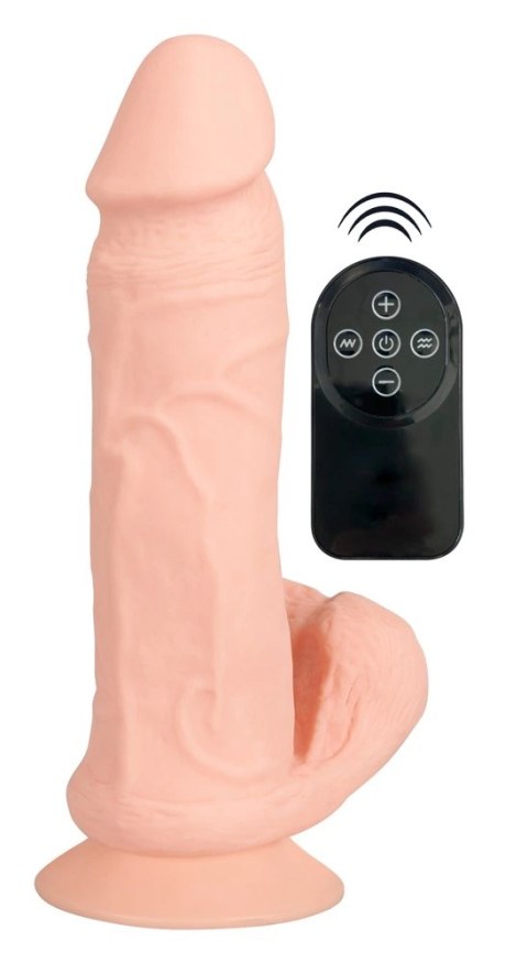 Nature Skin Model RC 20,8 cm - Anatomiczny wibrator z pilotem, elastyczny