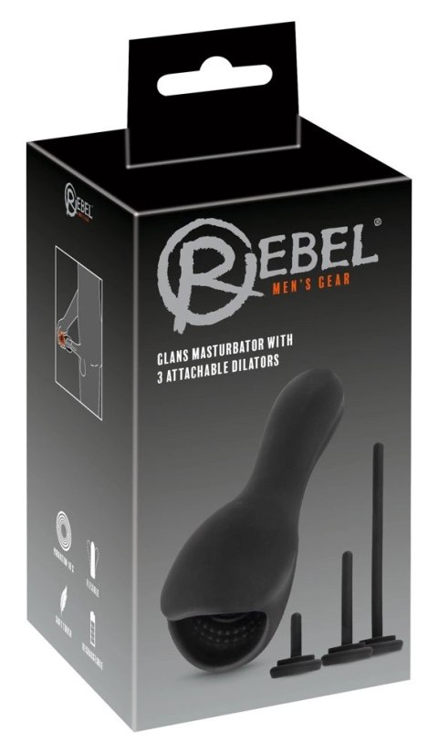 Rebel Model Intymny Czarny 10 Trybow + 3 Wkładki Rozszerzające