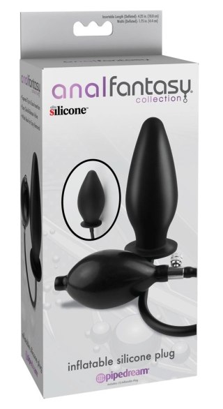 Anal Fantasy Collection Korek Anatomiczny Pompowany Silikonowy Czarny