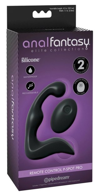 Anal Fantasy Flexi-Wave Wibrator Prostaty z Pilotem, silikonowy, 14,2 cm