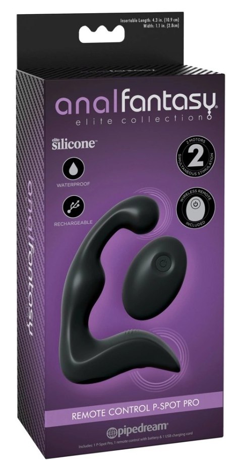Anal Fantasy Flexi-Wave Wibrator Prostaty z Pilotem, silikonowy, 14,2 cm