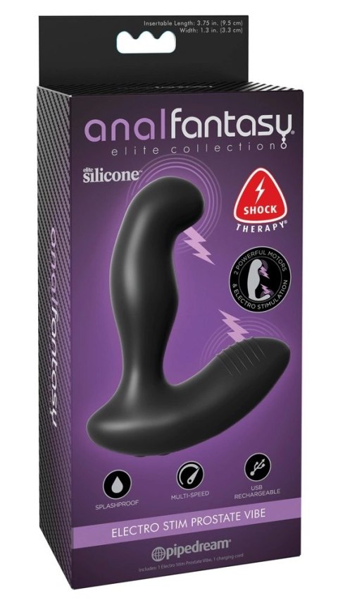 Anal Fantasy Prostate Vibe Czarny - Model z Funkcją Elektrostymulacji