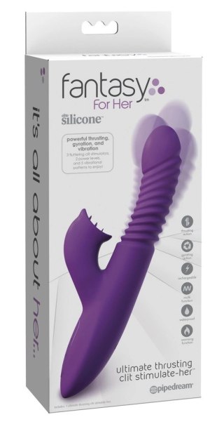 Fantasy For Her Rabbit - Model z funkcją podgrzewania, 24 cm, fioletowy