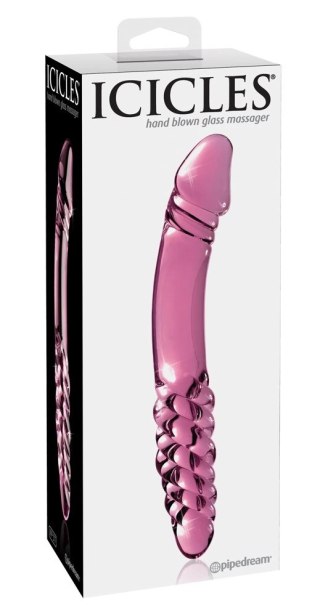 Pipedream Icicles model 24 - szklany masażer dwustronny 23 cm