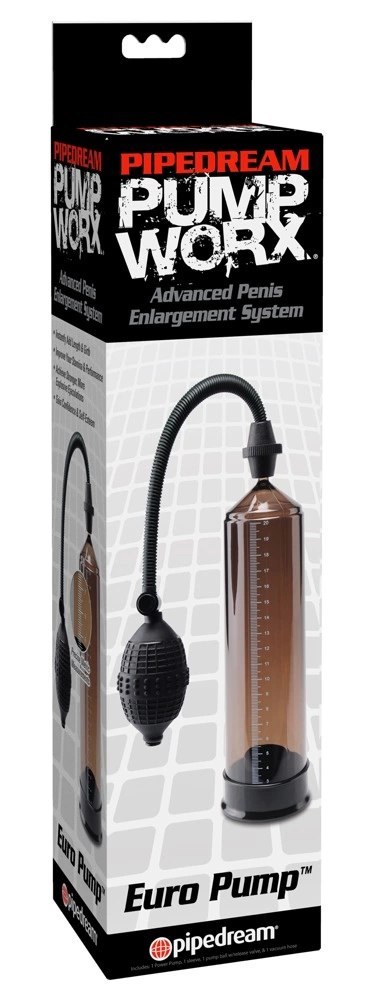 Pipedream Pump Worx Euro Pump czarna, system prożniowy 23,5 cm