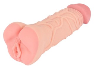 Nature Skin 2w1 Model Intymny TPE 22,1 cm Elastyczny Naturalny