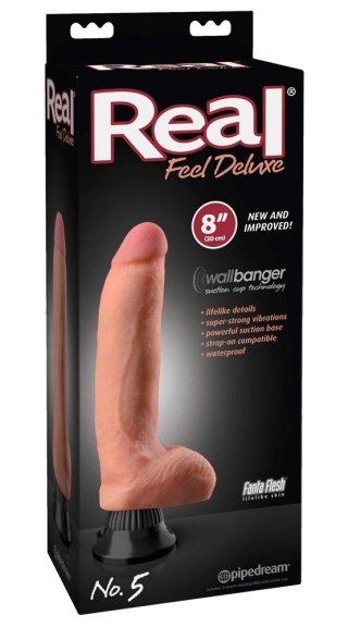 Pipedream Real Feel Deluxe 20 cm - Model z Fakturą Żył i Przyssawką