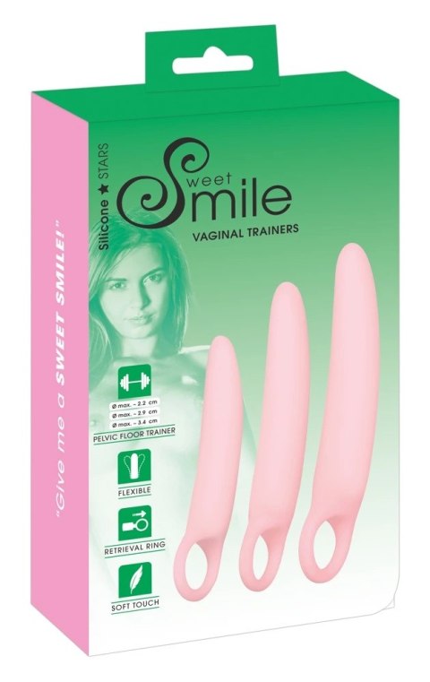 Sweet Smile Zestaw Treningowy 3 Rozmiary do Ćwiczeń Dna Miednicy Rożowy