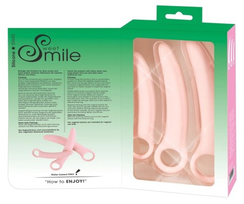 Sweet Smile Zestaw Treningowy 3 Rozmiary do Ćwiczeń Dna Miednicy Rożowy