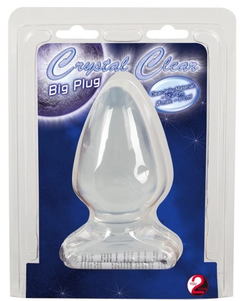 Crystal Przezroczysty Korek Anatomiczny 13 cm PVC stożkowy