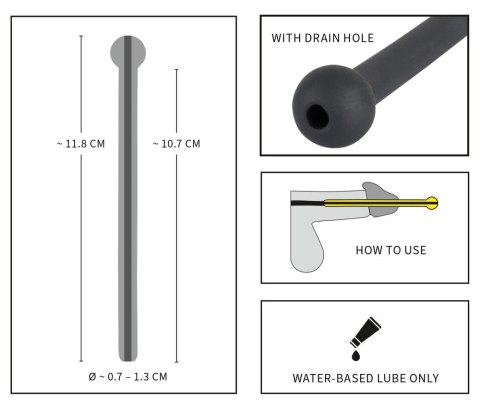 Mystim Dilator Black Ball silikonowy ekspander anatomiczny 11,8 cm