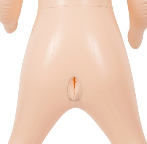 NMC Lalka dmuchana 157 cm 3D głowa 3 otwory system wibracji