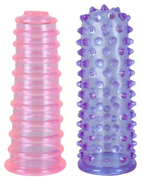 You2Toys Zestaw Nakładek na Palce PVC 8cm Rożowo-Fioletowe