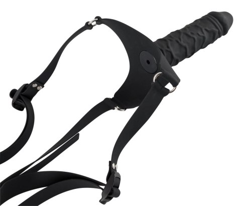 You2Toys silikonowy pas z anatomicznym elementem 17 cm czarny