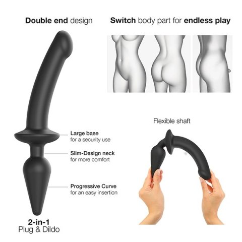 Strap-On-Me Switch Plug-in Dwustronny System Intymny Czarny S