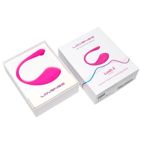 Lovense Lush 3 Rożowy - Interaktywne Jajko Bluetooth, 5h pracy