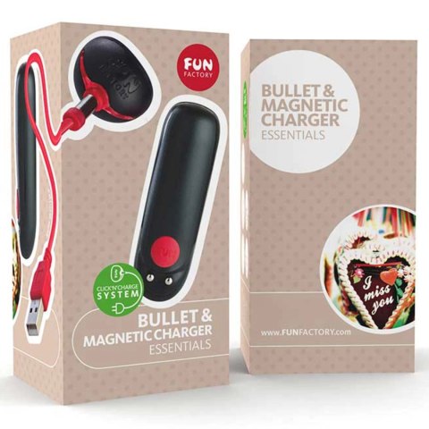 Fun Factory Bullet Black - kompaktowy model wibrujący, czarny, 7.5 cm