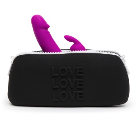 Happy Rabbit Etui LOVE Zip Bag Medium Black silikonowe 25,4cm