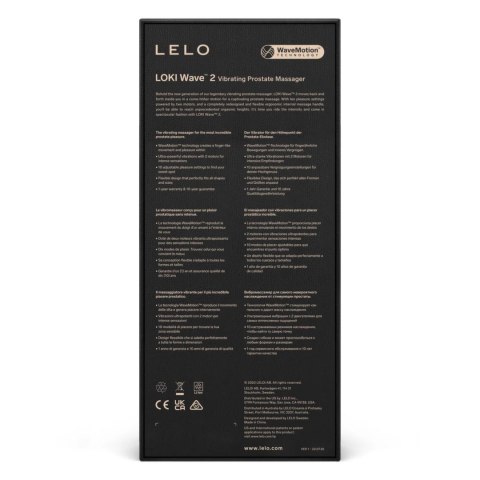 LELO Loki Wave 2 Violet Dusk - masażer z technologią WaveMotion, 19,6 cm