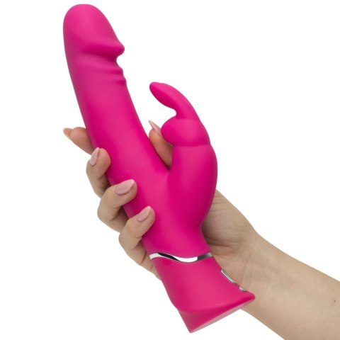 Happy Rabbit Realistic Dual Density Pink - model z dwuwarstwowym silikonem