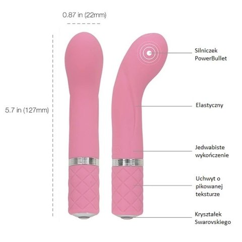 Pillow Talk Racy Pink - kompaktowy model, silikon, ładowalny, 12,7 cm