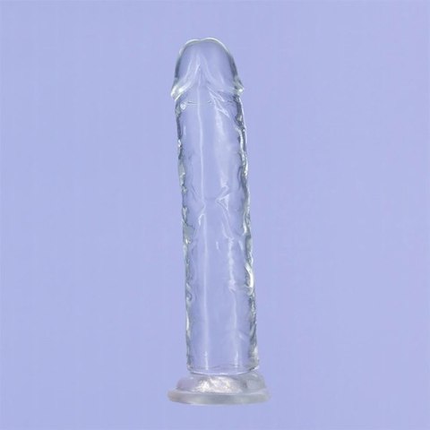 Addiction Crystal Addiction Vertical 18cm - Transparentny model TPE z przyssawką