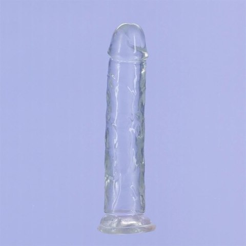 Addiction Crystal Addiction Vertical 18cm - Transparentny model TPE z przyssawką