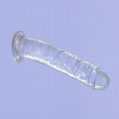 Addiction Crystal Addiction Vertical 18cm - Transparentny model TPE z przyssawką