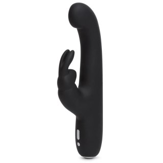 Happy Rabbit G-Spot Slim Black - Smukły masażer punktu G, silikonowy, czarny