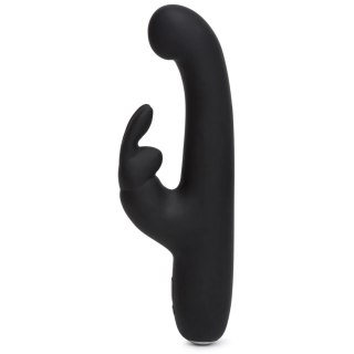 Happy Rabbit G-Spot Slim Black - Smukły masażer punktu G, silikonowy, czarny