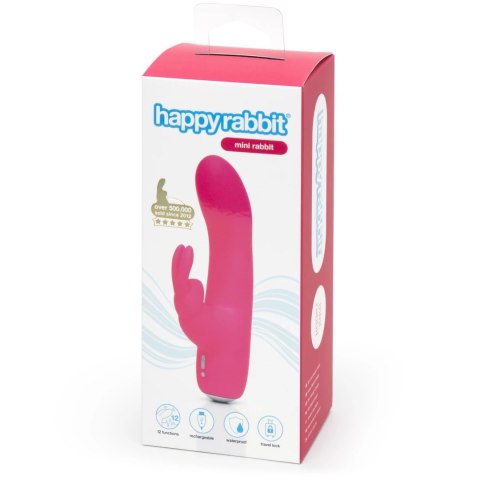 Happy Rabbit Mini Pink - kompaktowy model z 12 trybami pracy USB