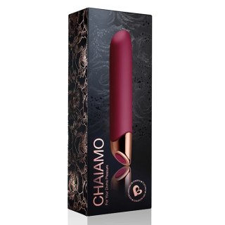 Rocks-Off Chaiamo Burgundy - elegancki model z 10 trybami, USB