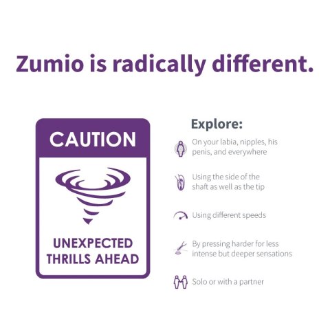 Zumio S Spirotip - Precyzyjny stymulator z końcowką Spirotip, fioletowy