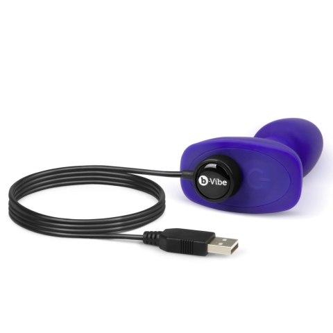 B-Vibe Rimming Petite Purple - kompaktowa maszyna intymna z pilotem