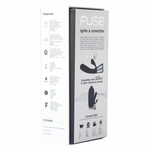 Kiiroo OhMiBod Fuse Black - interaktywne urządzenie intymne Bluetooth