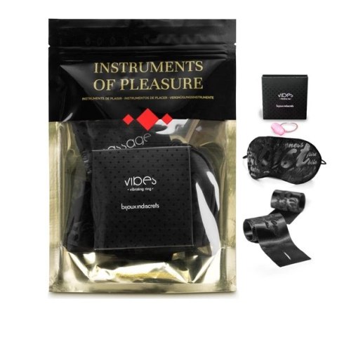Bijoux Indiscrets Instruments of Pleasure Red - Zestaw akcesoriow satynowych