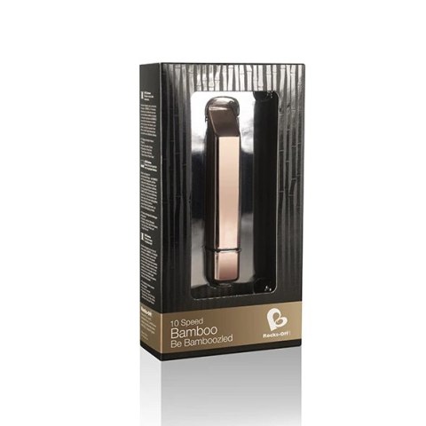 Rocks-Off Bamboo 10-Speed Rose Gold - kompaktowy model wodoodporny