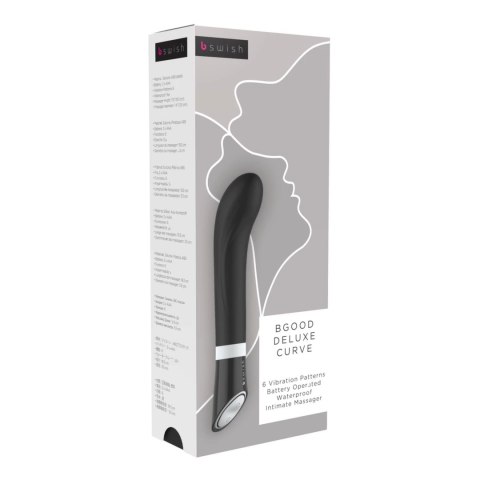 B Swish Bgood Deluxe Curve Black - silikonowy model anatomiczny 19,3 cm