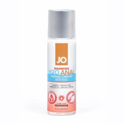 System JO H2O Anal Warming 60ml - wodny lubrykant rozgrzewający, gęsty