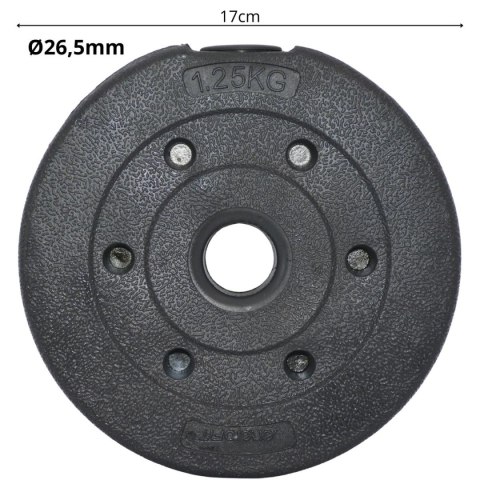 OBCIĄŻENIE BETONOWE 1,25 KG ENERO FIT fi26,5