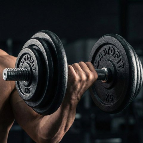 OBCIĄŻENIE ŻELIWNE CZARNE 1 KG ENERO FIT fi26,5 1 SZT