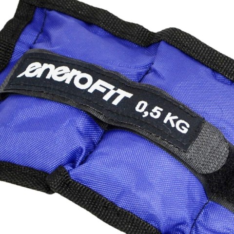 OBCIĄŻENIE NA PRZEGUBY NIEBIESKIE 1KG (2x0,5KG) ENERO FIT