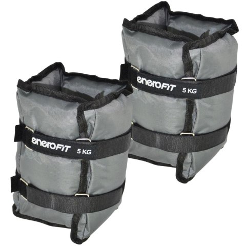 OBCIĄŻENIE NA PRZEGUBY SZARE 10KG (2x5KG) ENERO FIT