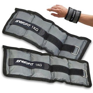 OBCIĄŻENIE NA PRZEGUBY SZARE 2KG (2x1KG) ENERO FIT