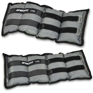 OBCIĄŻENIE NA PRZEGUBY SZARE 4KG (2x2KG) ENERO FIT