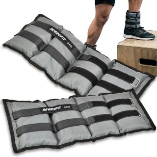 OBCIĄŻENIE NA PRZEGUBY SZARE 6KG (2x3KG) ENERO FIT