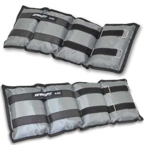 OBCIĄŻENIE NA PRZEGUBY SZARE 8KG (2x4KG) ENERO FIT