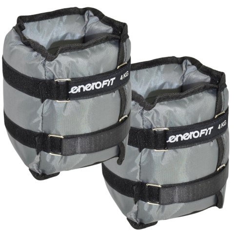 OBCIĄŻENIE NA PRZEGUBY SZARE 8KG (2x4KG) ENERO FIT