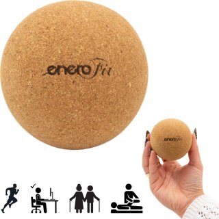 PIŁECZKA DO MASAŻU KORKOWA 6.5CM ENERO FIT